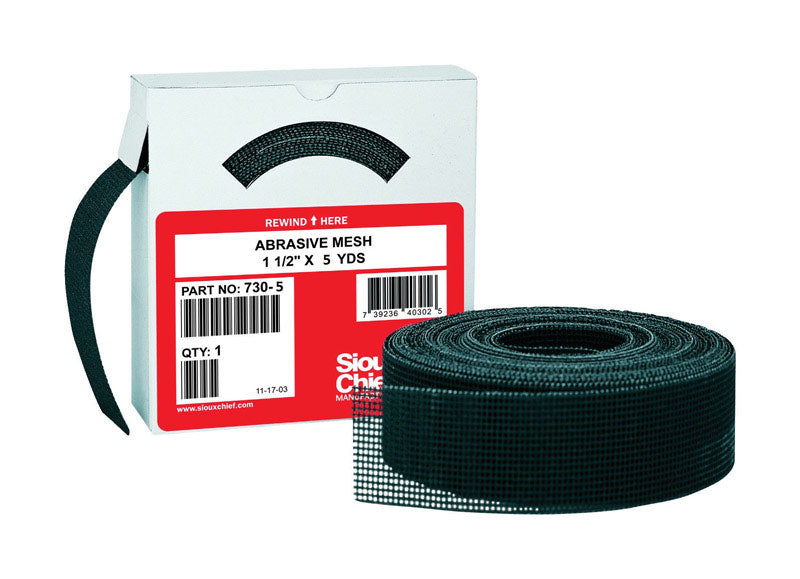 Sioux Chief 180 in. L X 1-1/2 in. W 180 Grit Abrasive Mesh Sandpaper