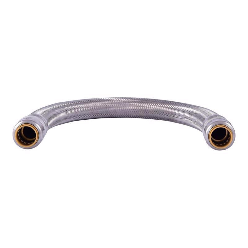 SharkBite 1/2 in. PTC X 1/2 in. D PTC 18 in. Stainless Steel Supply Line