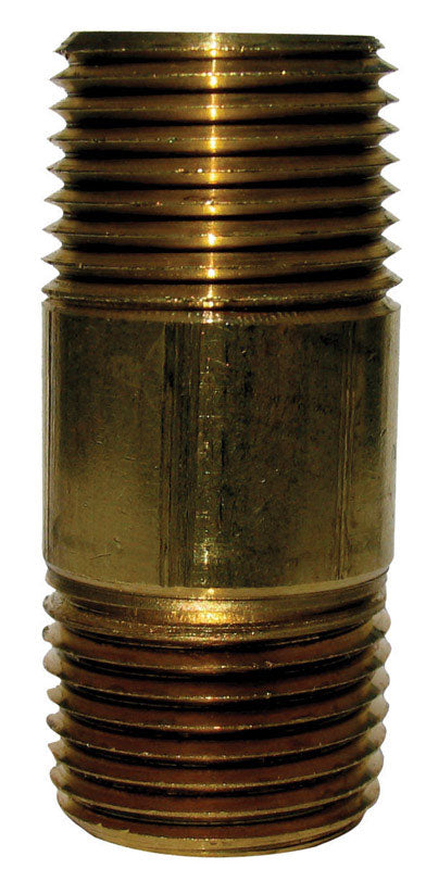 Anderson Metals 1/4 in. MPT in. X 1/4 in. D MPT Red Brass Nipple 2-1/2 in. L