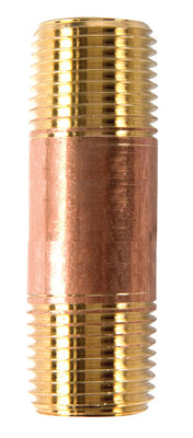 Anderson Metals 1/2 in. MPT in. X 1/2 in. D MPT Red Brass Nipple 2-1/2 in. L