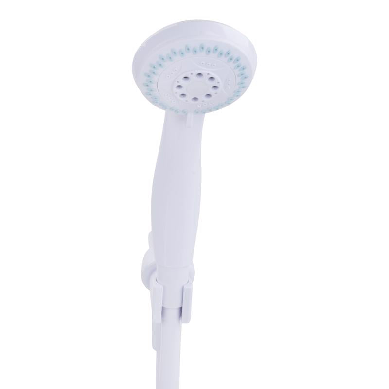 Oakbrook Collection White PVC 3 settings Handheld Showerhead 1.8 gpm