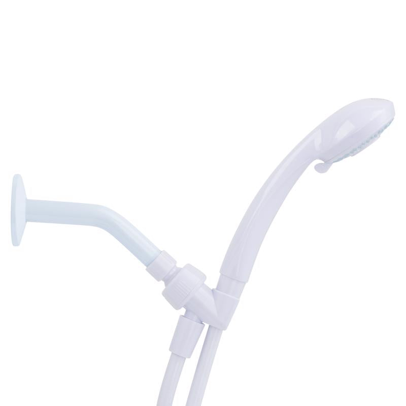 Oakbrook Collection White PVC 3 settings Handheld Showerhead 1.8 gpm