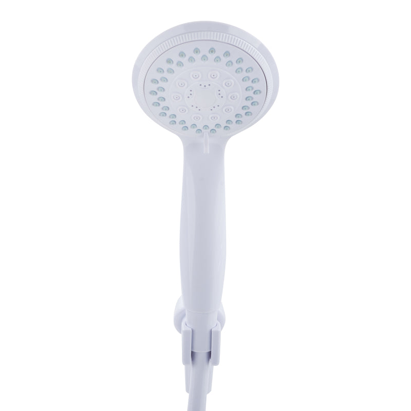 Oakbrook Collection White PVC 5 settings Handheld Showerhead 1.8 gpm