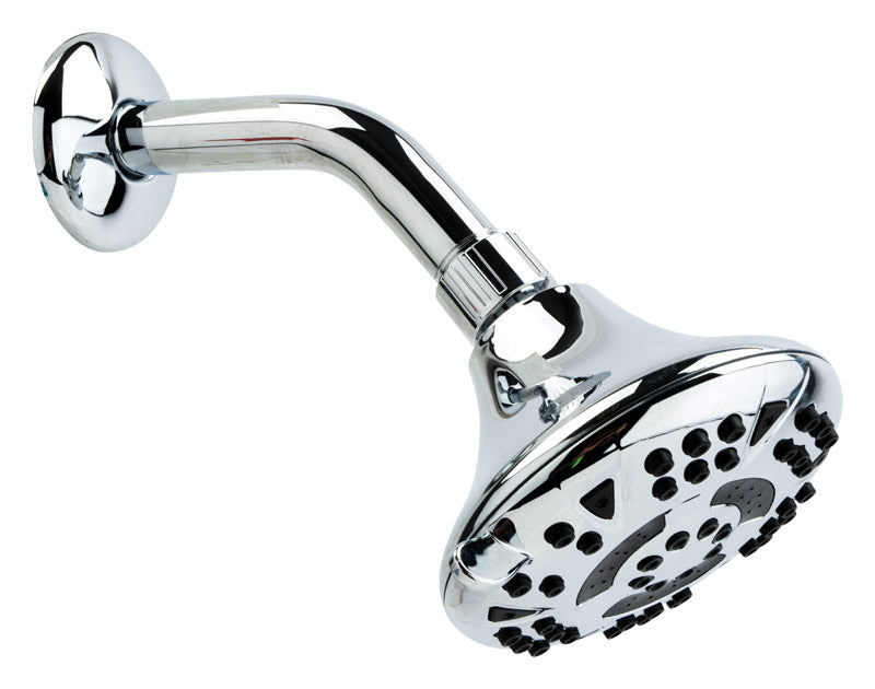 Oakbrook Collection Chrome PVC 5 settings Wallmount Showerhead 1.8 gpm