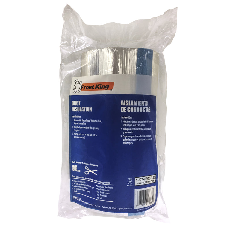 Frost King 1 in. X 15 ft. L Fiberglass/Foil Duct Insulation