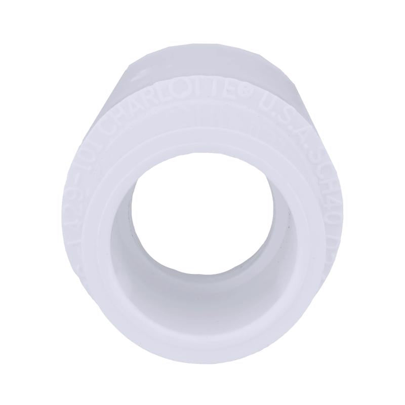 Charlotte Pipe Schedule 40 3/4 in. Slip X 1/2 in. D Slip PVC Coupling