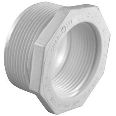 Charlotte Pipe Schedule 40 1-1/4 in. MPT X 1 in. D FPT PVC Reducing Bushing