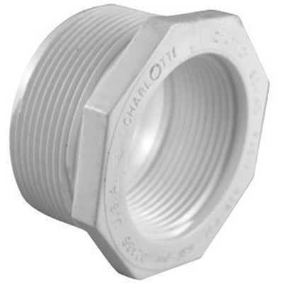 Charlotte Pipe Schedule 40 1-1/2 in. MPT X 3/4 in. D FPT PVC Reducing Bushing