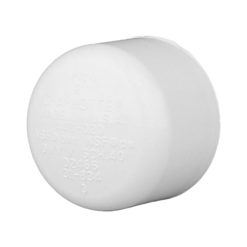 Charlotte Pipe Schedule 40 4 in. Slip X 4 in. D Slip PVC Cap