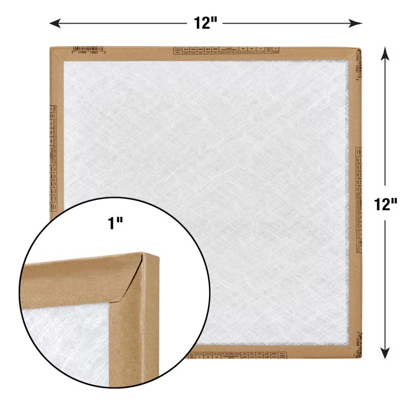 Flanders EZ Flow II 12 in. W X 12 in. H X 1 in. Fiberglass 1 MERV Air Filter