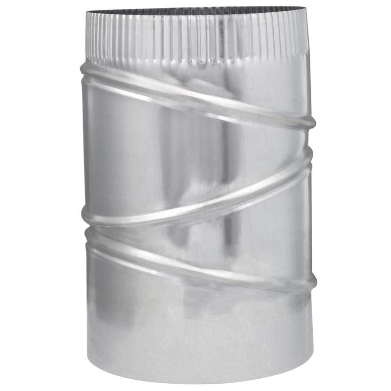 Imperial 7 in. D X 7 in. D Adjustable 90 deg Galvanized Steel Furnace Pipe Elbow