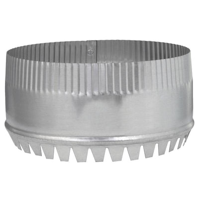 Imperial 8 in. D 28 Ga. Galvanized Steel Round Starting Collar