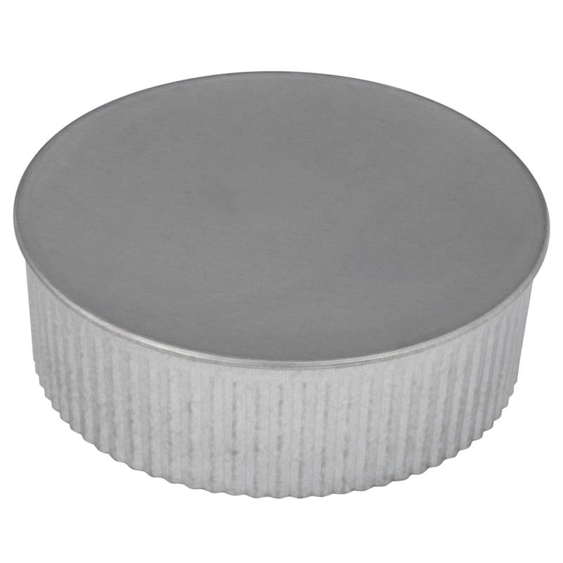 Imperial 5 in. D Galvanized Steel Crimped Pipe End Cap