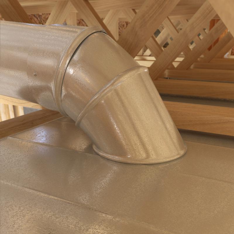Imperial 6 in. D Galvanized Steel Stove Pipe Top Take-Off