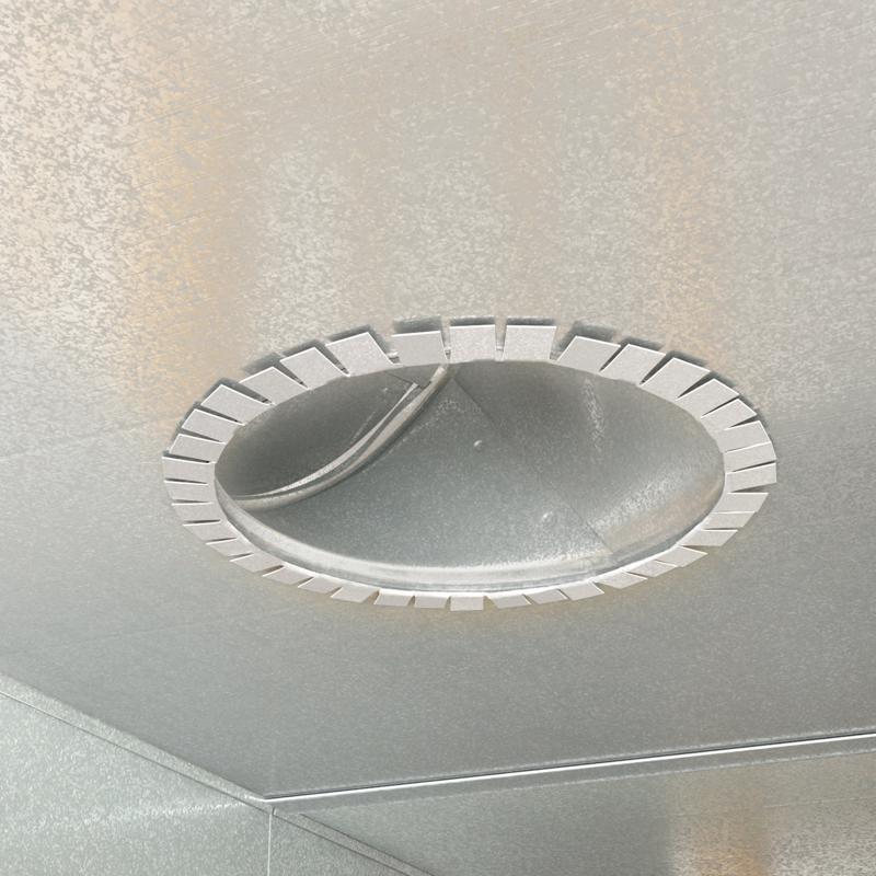 Imperial 6 in. D Galvanized Steel Stove Pipe Top Take-Off