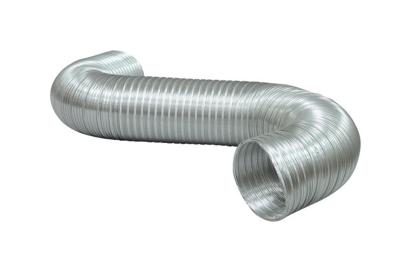 Deflect-O Jordan 96 in. L X 4 in. D Silver Aluminum Semi-Rigid Vent Duct