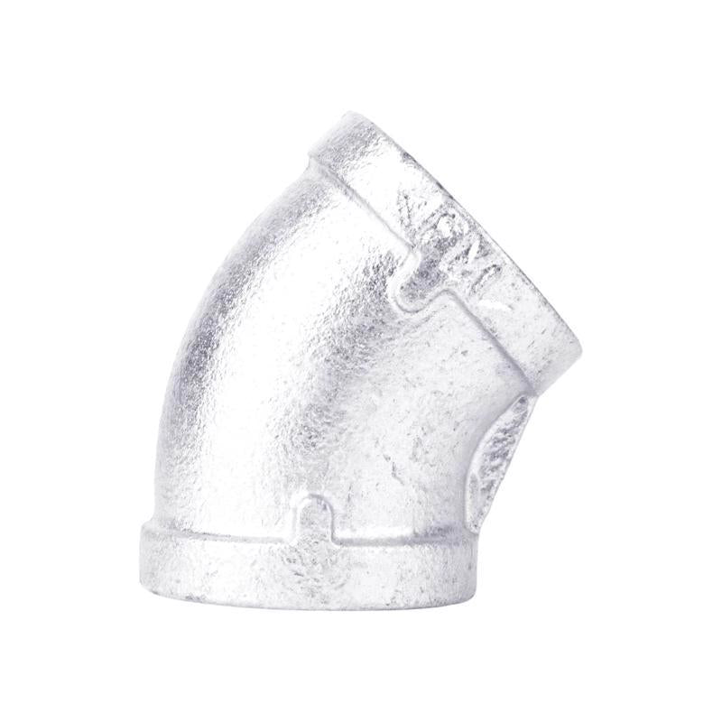 STZ Industries 1/2 in. FIP each X 1/2 in. D FIP Galvanized Malleable Iron 45 Degree Elbow