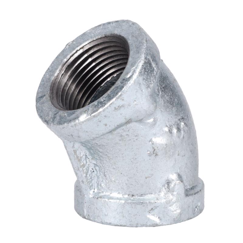 STZ Industries 3/4 in. FIP each X 3/4 in. D FIP Galvanized Malleable Iron 45 Degree Elbow