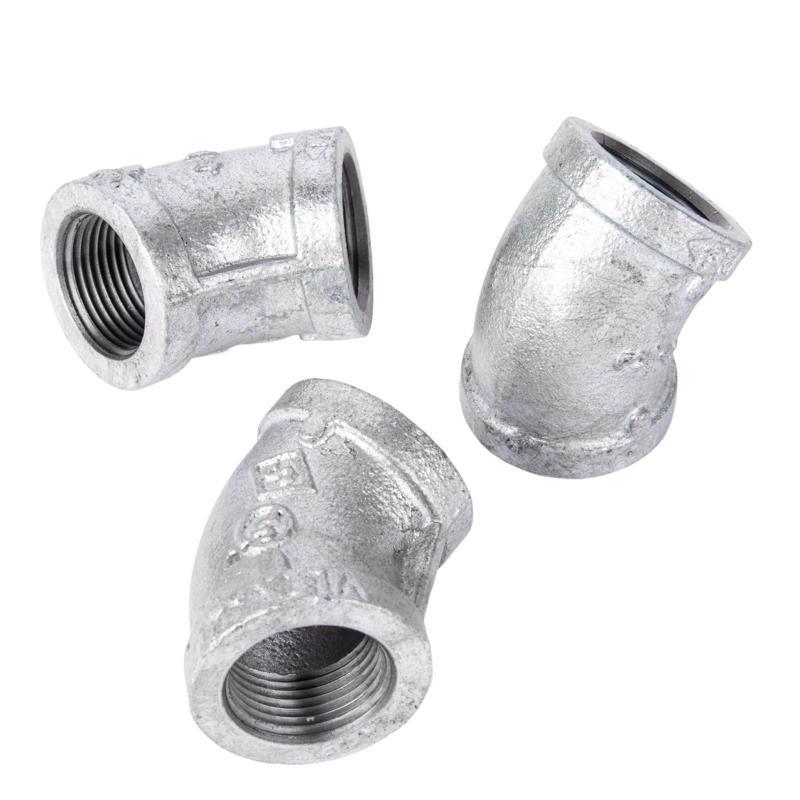 STZ Industries 3/4 in. FIP each X 3/4 in. D FIP Galvanized Malleable Iron 45 Degree Elbow