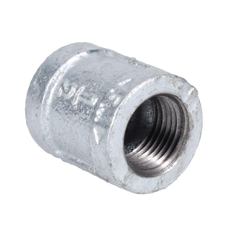 STZ Industries 1/2 in. FIP each X 1/2 in. D FIP Galvanized Malleable Iron Coupling