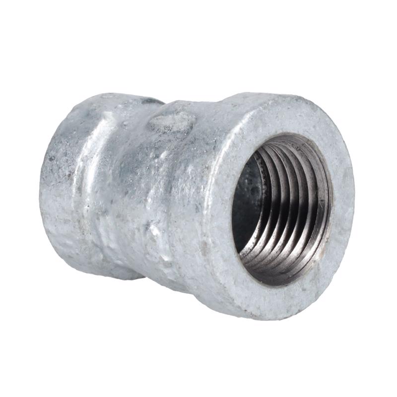 STZ Industries 3/8 in. FIP each X 1/4 in. D FIP Galvanized Malleable Iron Reducing Coupling