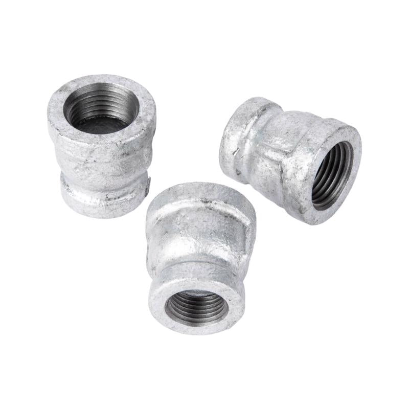 STZ Industries 1/2 in. FIP each X 3/8 in. D FIP Galvanized Malleable Iron Reducing Coupling
