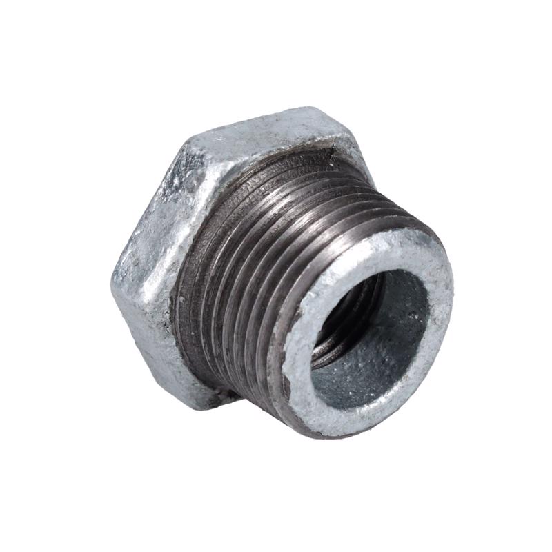 STZ Industries 3/4 in. MIP each X 1/2 in. D FIP Galvanized Malleable Iron Hex Bushing