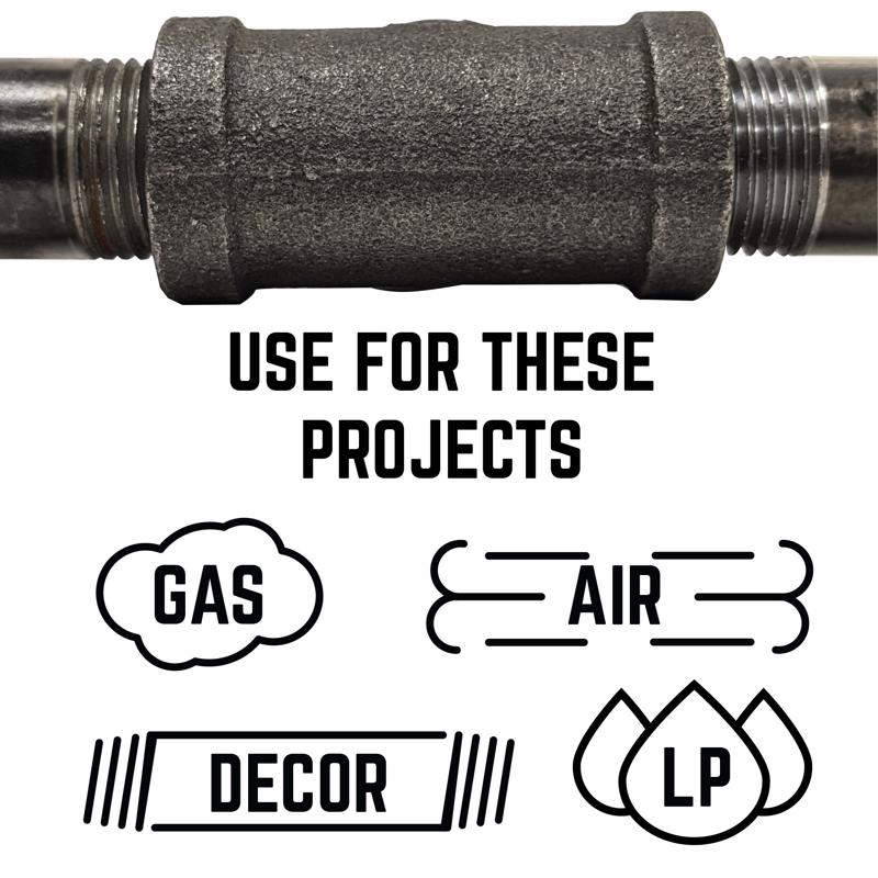 STZ Industries 1/2 in. FIP each X 1/2 in. D FIP Black Malleable Iron 90 Degree Elbow