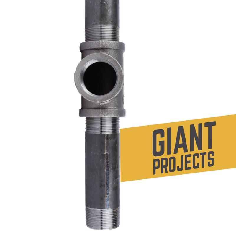 STZ Industries 1/2 in. FIP each X 1/2 in. D FIP 1/2 in. D FIP Black Malleable Iron Tee