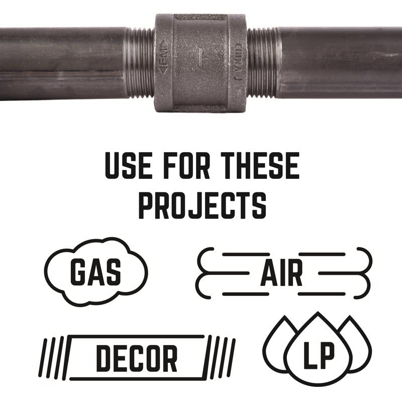 STZ Industries 1/2 in. FIP each X 1/2 in. D FIP Black Malleable Iron Coupling