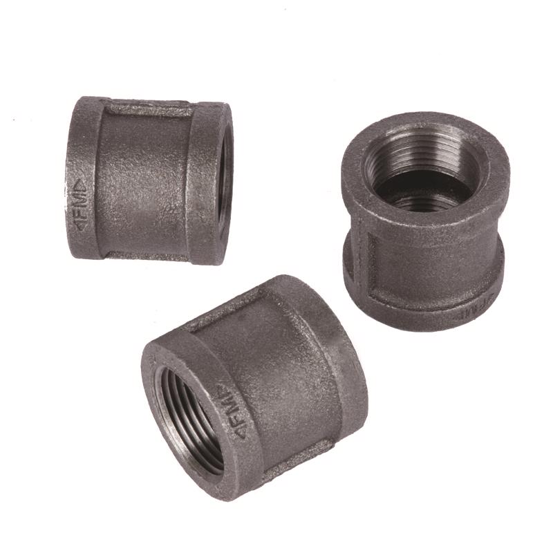 STZ Industries 3/4 in. FIP each X 3/4 in. D FIP Black Malleable Iron Coupling