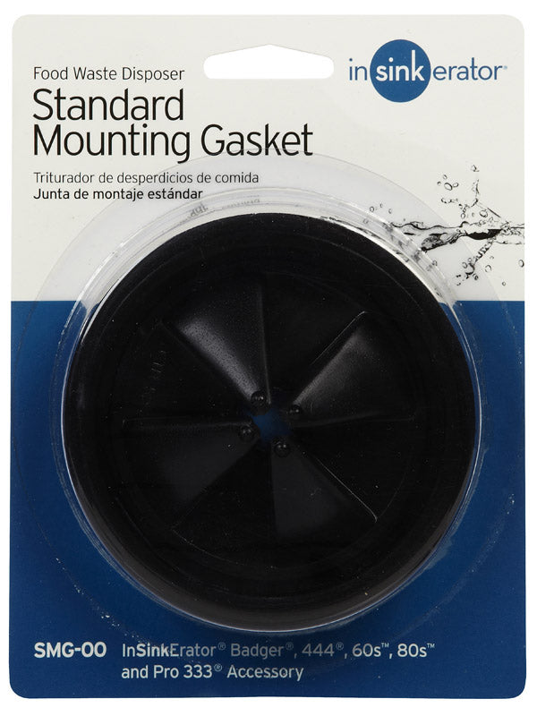 InSinkErator Garbage Disposal Gasket Black Rubber