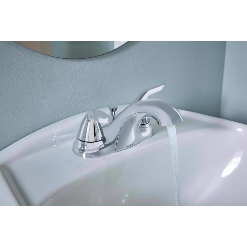 Moen Adler Chrome Contemporary Bathroom Faucet 4 in.