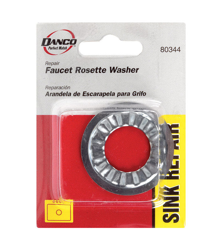 Danco 7/8 in. D Cadmium Plated Diecast Faucet Rosette Washer