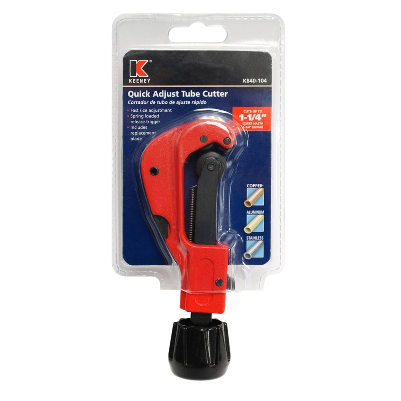 Keeney 1-1/4 in. Tube Cutter Red
