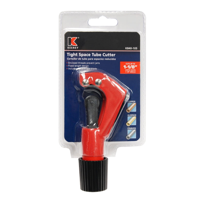 Keeney 8 in. Tight Space Tube Cutter Red