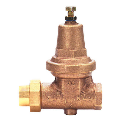 Zurn 1 in. Female Copper Sweat Union Bronze Water Pressure Reducing Valve FNPT