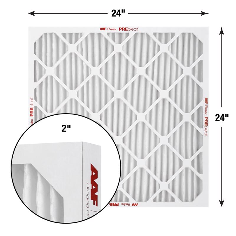 AAF Flanders PREpleat LPD HC M10 24 in. W X 24 in. H X 2 in. Synthetic 10 MERV Pleated Air Filter 1