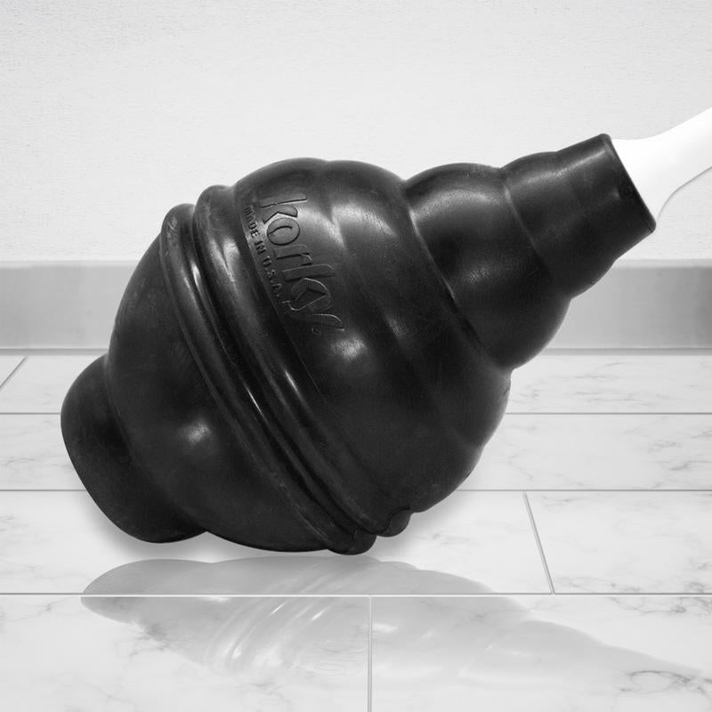 Korky Beehive Max Hideaway Toilet Plunger with Holder 16 in. L X 6 in. D