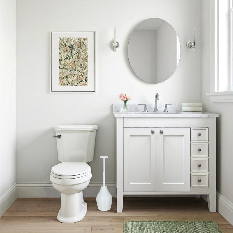 Korky Beehive Max Hideaway Toilet Plunger with Holder 16 in. L X 6 in. D