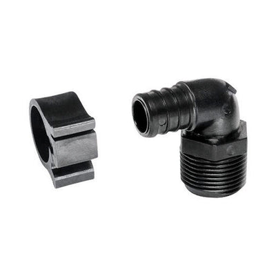 Flair-It PEXLock 3/4 in. MPT X 3/4 in. D MPT PEX Elbow with Clamps