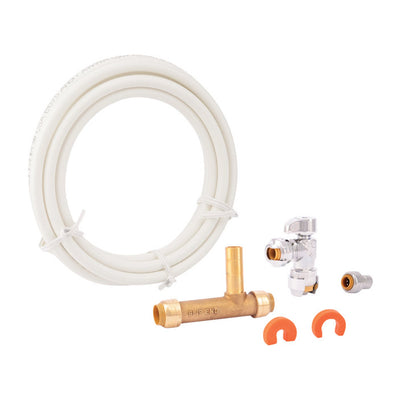 SharkBite 1/2 in. Push Fit X 1/2 in. D Push to Fit 10 ft. Brass Ice Maker Supply Line Kit