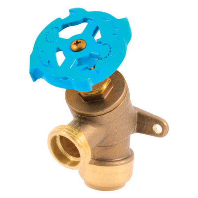 SharkBite Push to Connect 3/4 in. MHT X 3/4 in. D MHT Brass Garden Valve