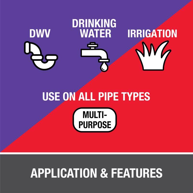 Oatey Handy Pack Clear Primer and Cement For PVC 2 pk