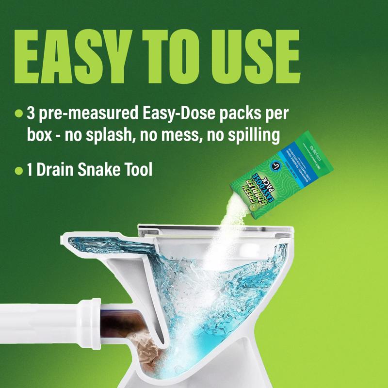 Green Gobbler Ecoworks Powder Drain Opener Pacs 6.53 oz
