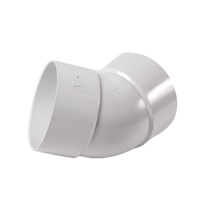 NDS Schedule 35 6 in. Hub each X 6 in. D Hub PVC Elbow