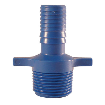 Apollo Blue Twister 3/4 in. Insert in to X 1 in. D MPT Polypropylene Irrigation Hose Adapter