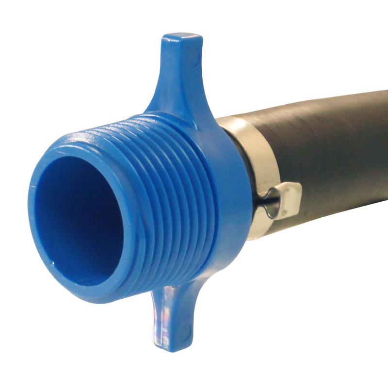Apollo Blue Twister 3/4 in. Insert in to X 1 in. D MPT Polypropylene Irrigation Hose Adapter