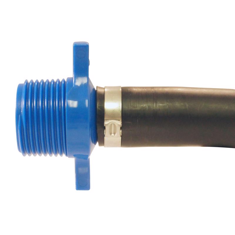 Apollo Blue Twister 3/4 in. Insert in to X 1 in. D MPT Polypropylene Irrigation Hose Adapter