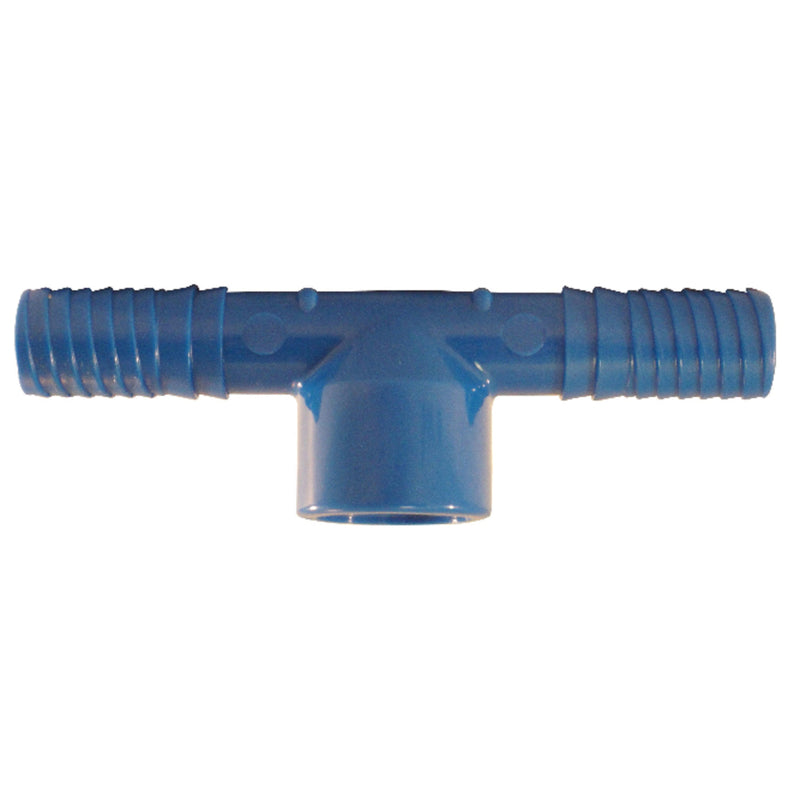 Apollo Blue Twister 1/2 in. Insert in to X 1/2 in. D Insert Acetal Tee